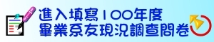 100年度畢業系友現況調查問卷