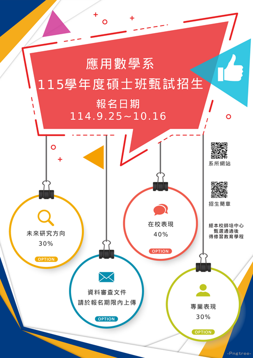 115碩甄招生海報圖片